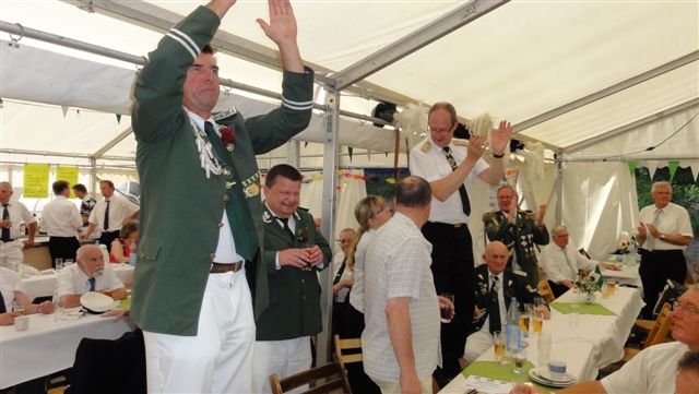 Schuetzenfest Tiessau 2013 Festzelt Feiern