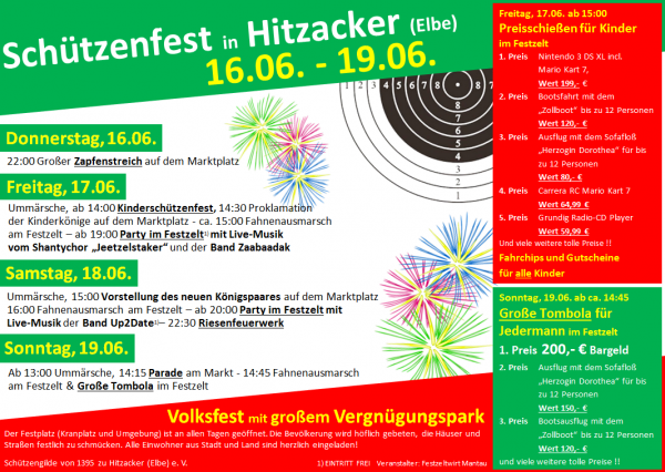Schützenfest Onlineplakat 2016