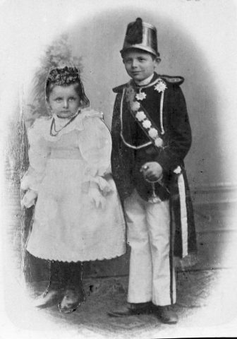 Johann Heinrich Wilhelm Bruns mit Schwester - 1898